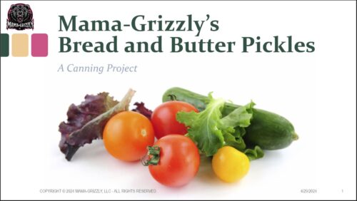 Canning Project: Bread and Butter Pickles